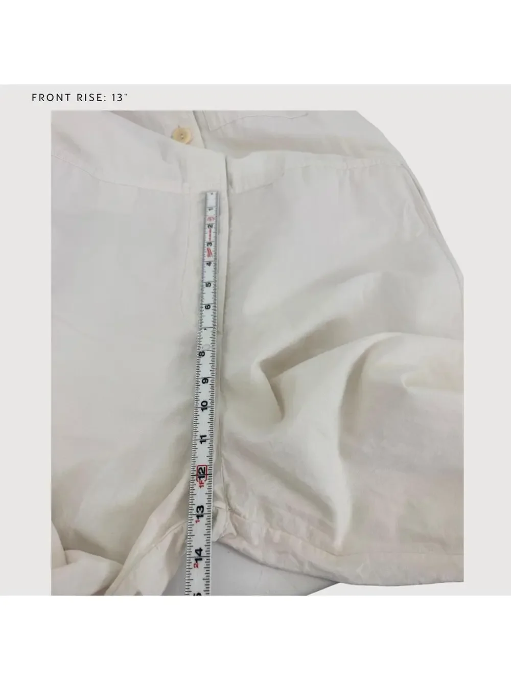 COS Linen Blend Wide Leg Utility Jumpsuit Cream 8
